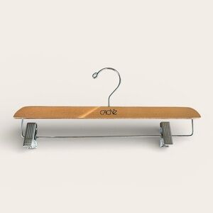Cache Wooden Pants Hanger with Metal Clips - Set of 6